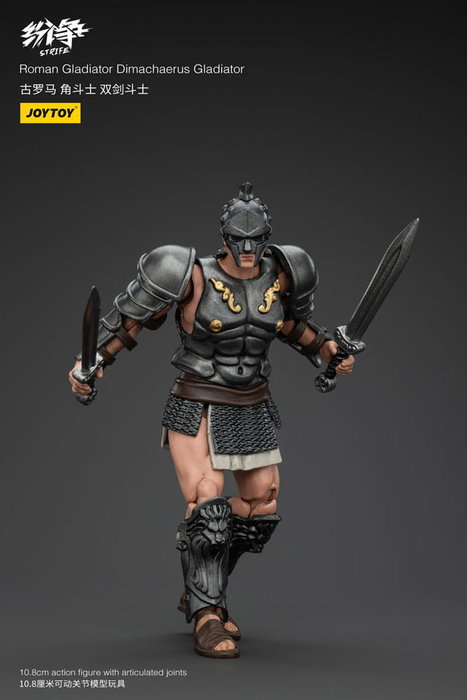 Joy Toy (CN) Strife Figurine 1/18 Roman Gladiator Dimachaerus de 11 cm