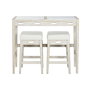 Ensemble Table + Chaises Home ESPRIT Blanc Naturel 112 x 40 x 96 cm