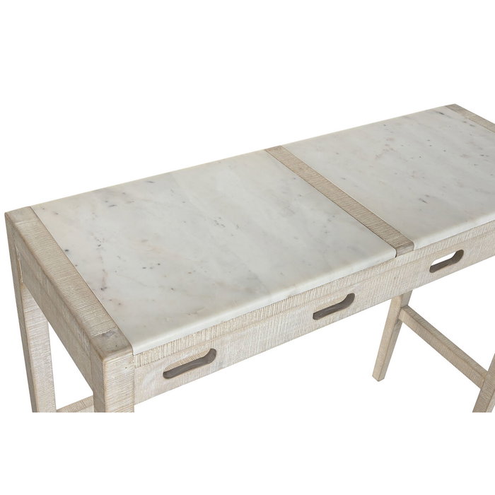 Ensemble Table + Chaises Home ESPRIT Blanc Naturel 112 x 40 x 96 cm