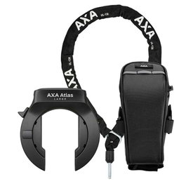 Axa Kit de sécurité avec cadenas de cadre Large, chaîne ULC 130 cm et sacoche