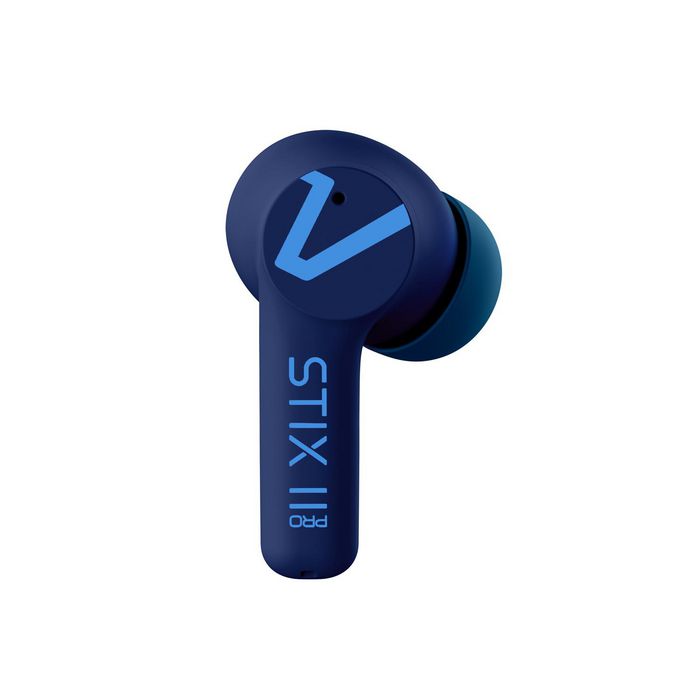 Veho STIX II PRO Écouteurs True Wireless avec Réduction de Bruit Active ANC - Bluetooth 5.3 - Micro Quad ENC - 7h d'autonomie - Bleu