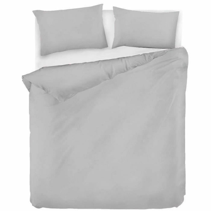 BigBuy Home Parure de couette Gris 3 Pièces (220 x 240 cm) inevitable BigBuy Home Parure de couette Gris 3 Pièces (220 x 240 cm) inevitable