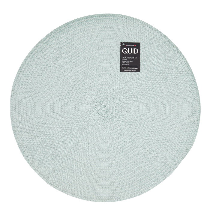 Quid Set de 12 Nappes Individuelles Vita Aqua en Polypropylène Bleu, 38 cm
