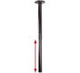 B-Tech Support de plafond télescopique pour tubes Ø50mm, Charge max 90kg, Noir - BT7850
