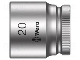 WERA Douille 6 pans HEX 20mm 3/8 pouces 30mm