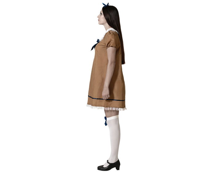 Déguisement Femme Halloween Poupée Effrayante Robe Marron XL Déguisement Femme Halloween Poupée Effrayante Robe Marron XL