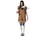 Déguisement Femme Halloween Poupée Effrayante Robe Marron XL