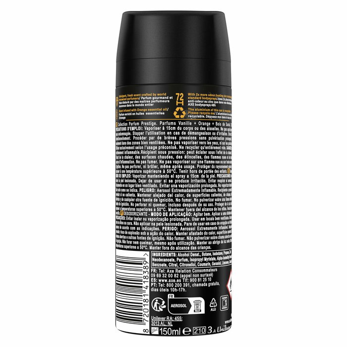 Axe Black Vanilla déodorant spray 150 ml
