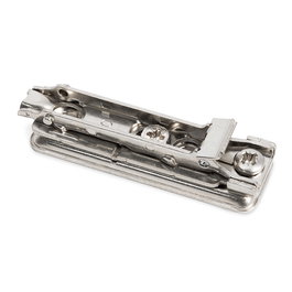 Salice BAP3M - Base Domi recta pour portes - Ajustement frontal et vertical par excentrique - Compatible avec bisagras Lapis, Séries 100, 200, B et Silentia+ - Hauteur H2