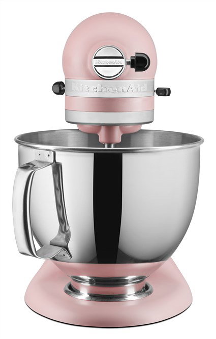 Kitchenaid 5KSM175PS EDR Artisan Robot de cuisine 4,8 L planétaire - Rose Pétale avec bol inox, fouets et accessoires
