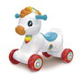 Clementoni Tito El Caballito 61556 - Cheval à bascule 3-en-1, pousseur et centre d'activités interactif avec sons, apprentissage des lettres, animaux et chiffres - Version espagnole