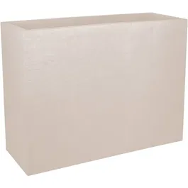 EDA - Muret Loft L - Jardinière Volcania 46 L Intérieur/Extérieur - Décor Pierre - 78,5 x 29,5 x H 60 cm - Beige Calcaire