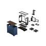 Fractal Design Boîtier PC Era 2 Midnight Blue m-ITX, 2 ventilateurs 120 mm, USB 3.1 Type-C, carte elevadora PCIe 4.0 FRA7340172705840