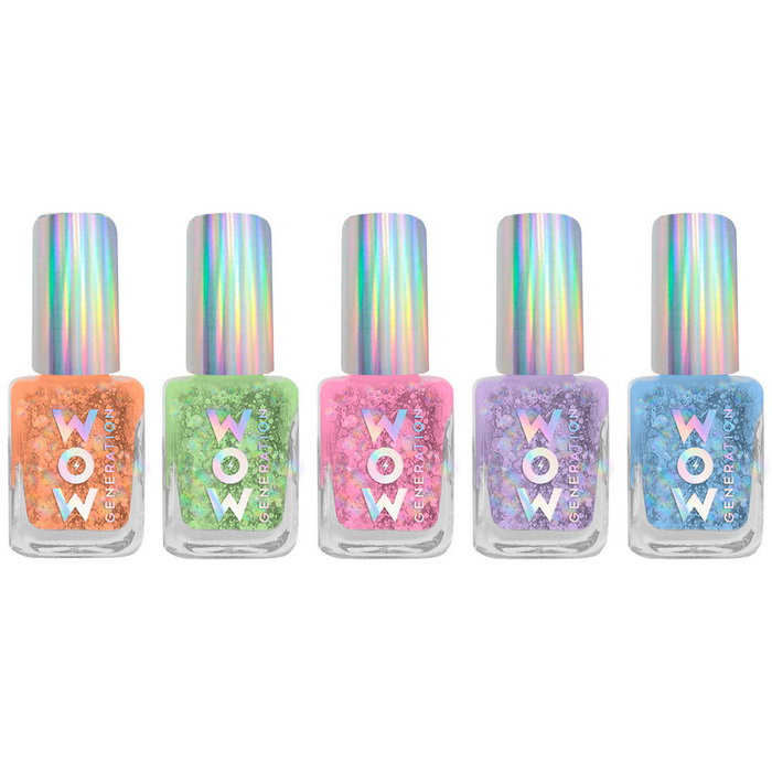 WOW GENERATION - Blister de vernis à ongles, lot de 5 couleurs - 12.5 x 6 x 2.5 cm