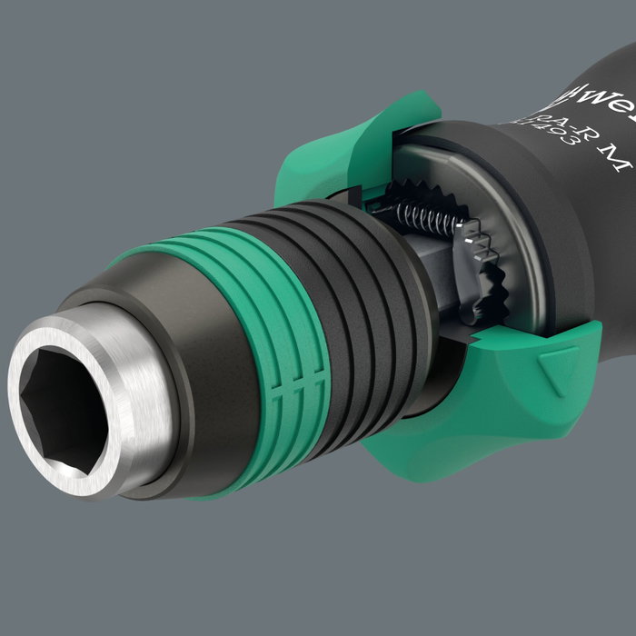 Wera 838 RA-R M Porte-embout avec fonction cliquet 1/4 pouces
