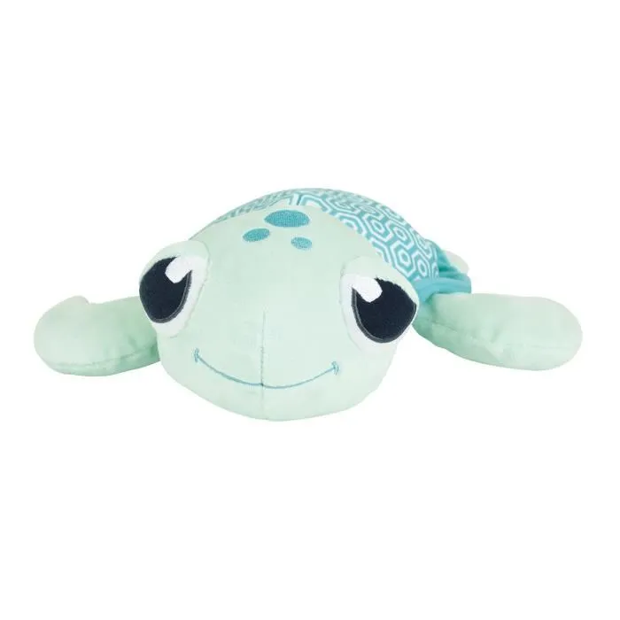 JEMINI - Peluche Tortue Lumineuse Naturelle Chargeable à la Lumière, Sans Pile, Pour Enfant, Rassure la Nuit, Taille +/- 25 cm