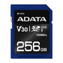 ADATA Premier Pro SDXC UHS-I U3 Classe 10 (V30) - Carte mémoire 256 Go pour photographie professionnelle et enregistrement vidéo 4K Ultra HD