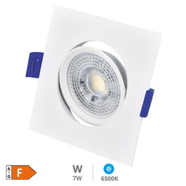 GSC Evolution Aro basculante cuadrado empotrable LED Cumbo 7W 6500K Blanco