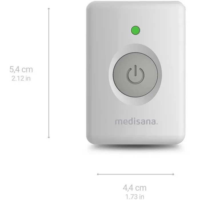 Medisana IN 705 - Inhalateur mains libres 3 W blanc avec nébulisation silencieuse, masque adulte/enfant et batterie rechargeable