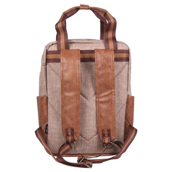 Cerdá Mochila Casual Urbana Harry Potter, Sac à dos en polyester/PU, 34 x rule x 40 cm (Marron)