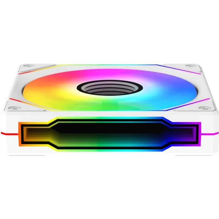 Xigmatek Pack de 3 ventilateurs PC Infinity G20A 120 mm ARGB 1200 RPM 19.8 dBA 40.6 CFM blanc