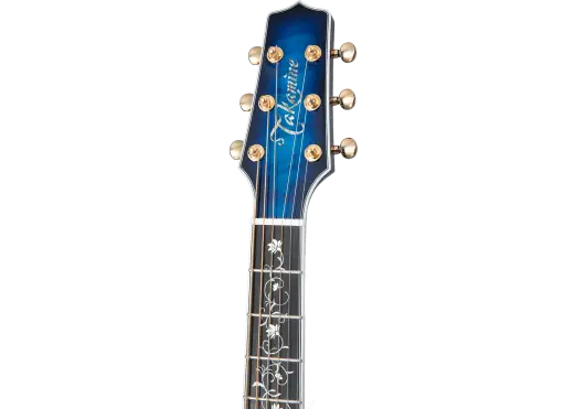TAKAMINE Guitare acoustique Thinline TSP100 FX Cutaway - Quilt Dark Blue Sunburst TAKAMINE Guitare acoustique Thinline TSP100 FX Cutaway - Quilt Dark Blue Sunburst