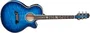 TAKAMINE Guitare acoustique Thinline TSP100 FX Cutaway - Quilt Dark Blue Sunburst