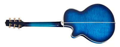 TAKAMINE Guitare acoustique Thinline TSP100 FX Cutaway - Quilt Dark Blue Sunburst TAKAMINE Guitare acoustique Thinline TSP100 FX Cutaway - Quilt Dark Blue Sunburst