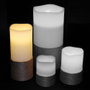 The Candle Factory Bougie LED crème avec corde 25x10 cm