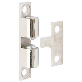 HERRAJES ALK Golpete de latón Turbo pour fermeture à va-et-vient, fini nickel satiné, 43 mm
