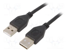 GEMBIRD Câble USB 2.0 Cablexpert USB A de deux côtés 1,8 m noir