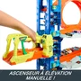 Hot Wheels HKX48 Garage City Ultime - Coffret de jeu avec ascenseur propulseur, looping, 50+ places et 2 voitures incluses - Jouet pour enfant 5 ans et plus