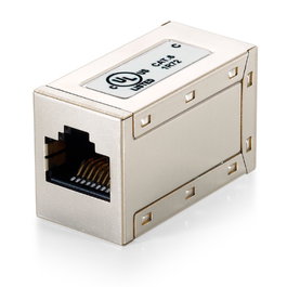 Equip Adaptateur RJ45 Cat6 Blindé Femelle, 2 ports, contacts dorés