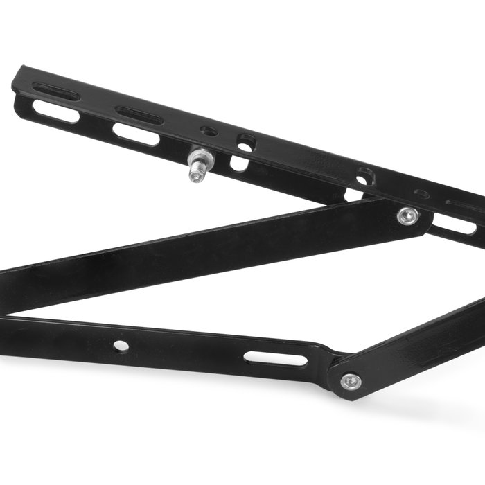 Emuca Jeu de ensemble de levage pour lits, ouverture latérale, pour lits de 90 cm, Acier, Peint en noir
