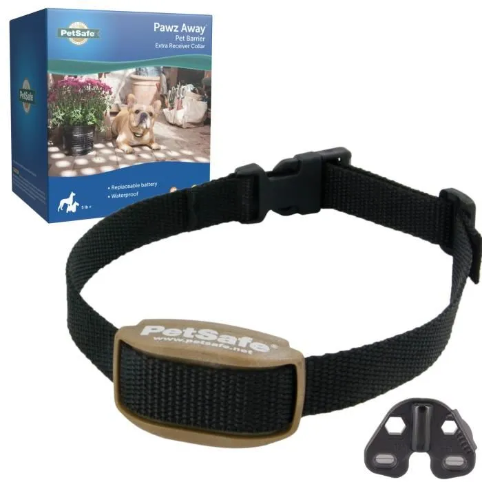 Petsafe Colliers supplémentaires Mini Barrier - Collier récepteur imperméable pour chat et chien - Noir - 2 piles lithium