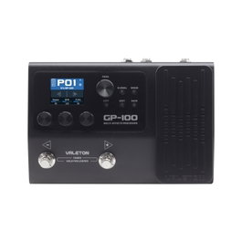 Valeton GP-100 Processeur d'effets multi-effets pour guitare/basse avec support IR, 198 presets, looper, écran LCD, entrée auxiliaire, USB