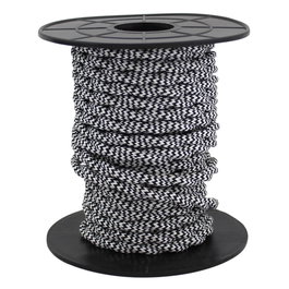 GSC Evolution Câble textile tressé 10m (2x0.75mm) Noir/Blanc