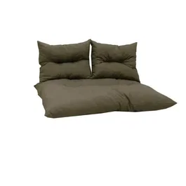 Jardin Privé - Kit Classic Palette : Matelas 120x80cm taupe + 2 Coussin dossier 45x55cm - Canapé Palette Jardin