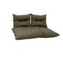 Jardin Privé - Kit Classic Palette : Matelas 120x80cm taupe + 2 Coussin dossier 45x55cm - Canapé Palette Jardin