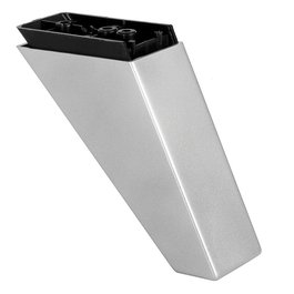 Q&Q Pata Naty 85X44 - Patte de meuble / sofa en plastique, hauteur 120 mm, finition gris