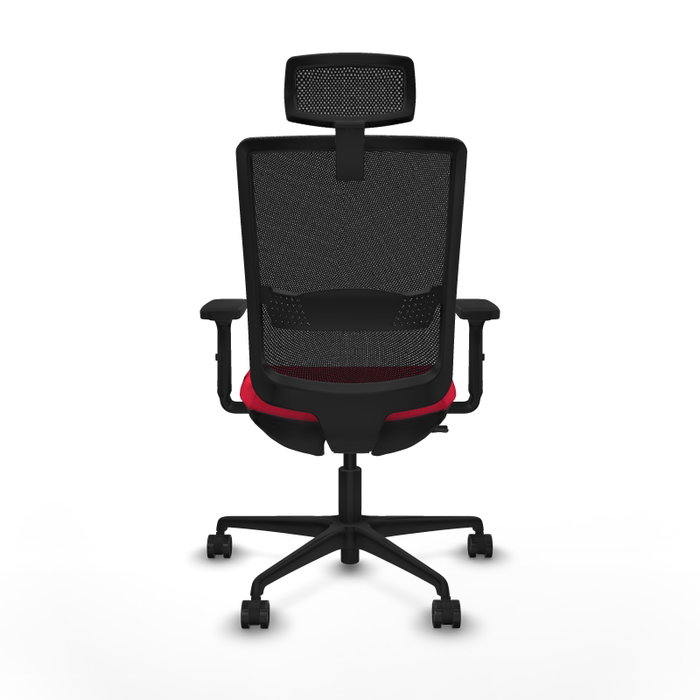 Piqueras Y Crespo Haches Chaise de Bureau Rouge et Noir avec Mécanisme Sincro/Traslack Piqueras Y Crespo Haches Chaise de Bureau Rouge et Noir avec Mécanisme Sincro/Traslack