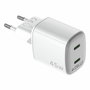 Chargeur mural Celly UPTC2USBC45WWH Blanc
