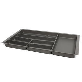 HERRAJES ALK Cubertero Modelo Auro pour Tiroir Modulo 300-1000, Finition Anthracite/Blanc, Plastique