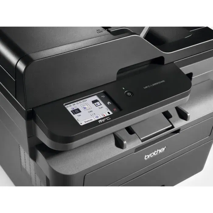 Brother MFC-L2860DWE - Imprimante multifonction 4-en-1 laser monochrome avec impression recto verso, WiFi et Ethernet - 34 ppm