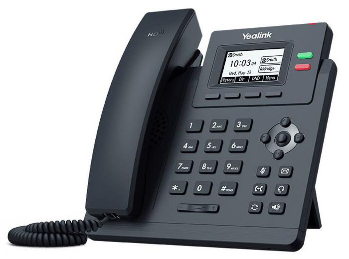 Yealink SIP-T31P Téléphone IP 2 Lignes avec Écran LCD 2.3" 132x64, HD Voice, PoE (Alimentation par Ethernet) et Support de Conférence Yealink SIP-T31P Téléphone IP 2 Lignes avec Écran LCD 2.3" 132x64, HD Voice, PoE (Alimentation par Ethernet) et Support de Conférence