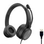 Conceptronic POLONA05B Casque Audio USB 2.0 Filaire Noir avec Microphone Réduction de Bruit