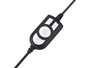 Conceptronic POLONA05B Casque Audio USB 2.0 Filaire Noir avec Microphone Réduction de Bruit