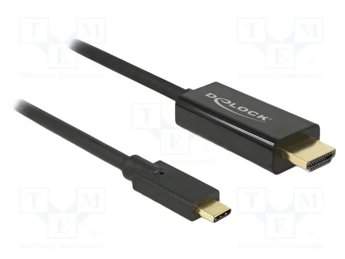 DELOCK Câble USB-C vers HDMI 1.4 High Speed + Ethernet 2m DELOCK Câble USB-C vers HDMI 1.4 High Speed + Ethernet 2m