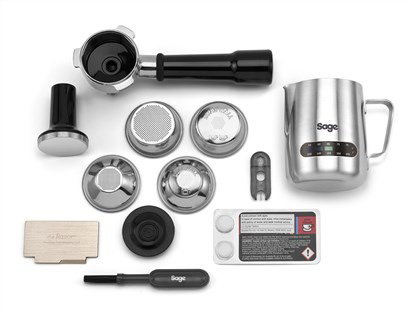 Sage SES875BSS2EEU1A Cafetière expresso Barista Express avec moulin intégré et buse vapeur pour latte art