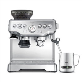 Sage SES875BSS2EEU1A Cafetière expresso Barista Express avec moulin intégré et buse vapeur pour latte art